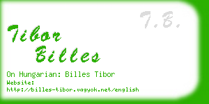 tibor billes business card